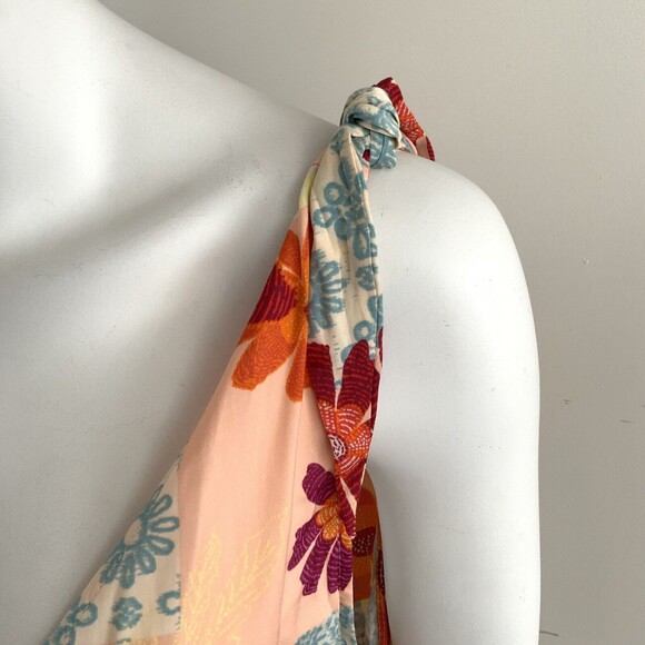 Free People Tied To You Cinch Waist Tank Top In Tropical Combo XS - Picture 9 of 11